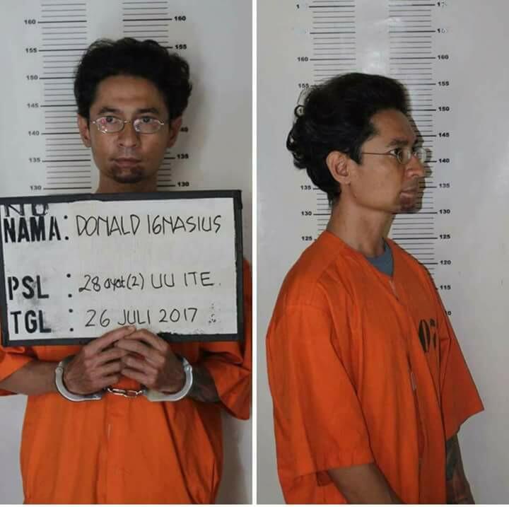 Donald Frans si Penghina Agama Islam Dibekuk di Bali