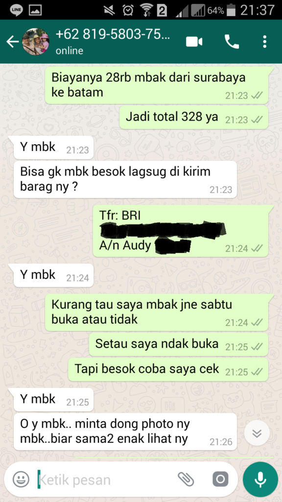 WASPADA! pengalaman hampir kena tipu via e-cash