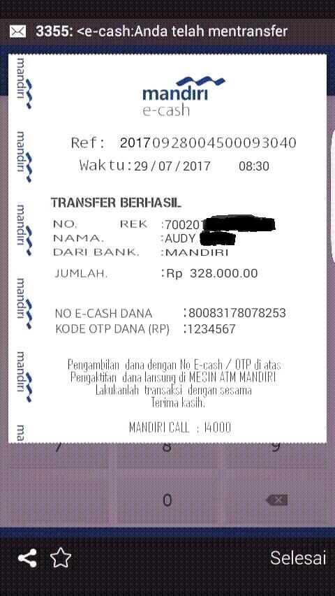 WASPADA! pengalaman hampir kena tipu via e-cash