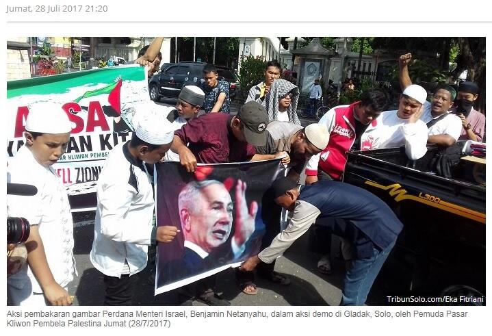 Pemuda Pasar Kliwon Pembela Palestina Ancam Boikot Produk Israel Termasuk Facebook