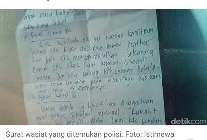 Begini Isi Surat Perjanjian Milik Daniel yang Gantung Diri di Sleman