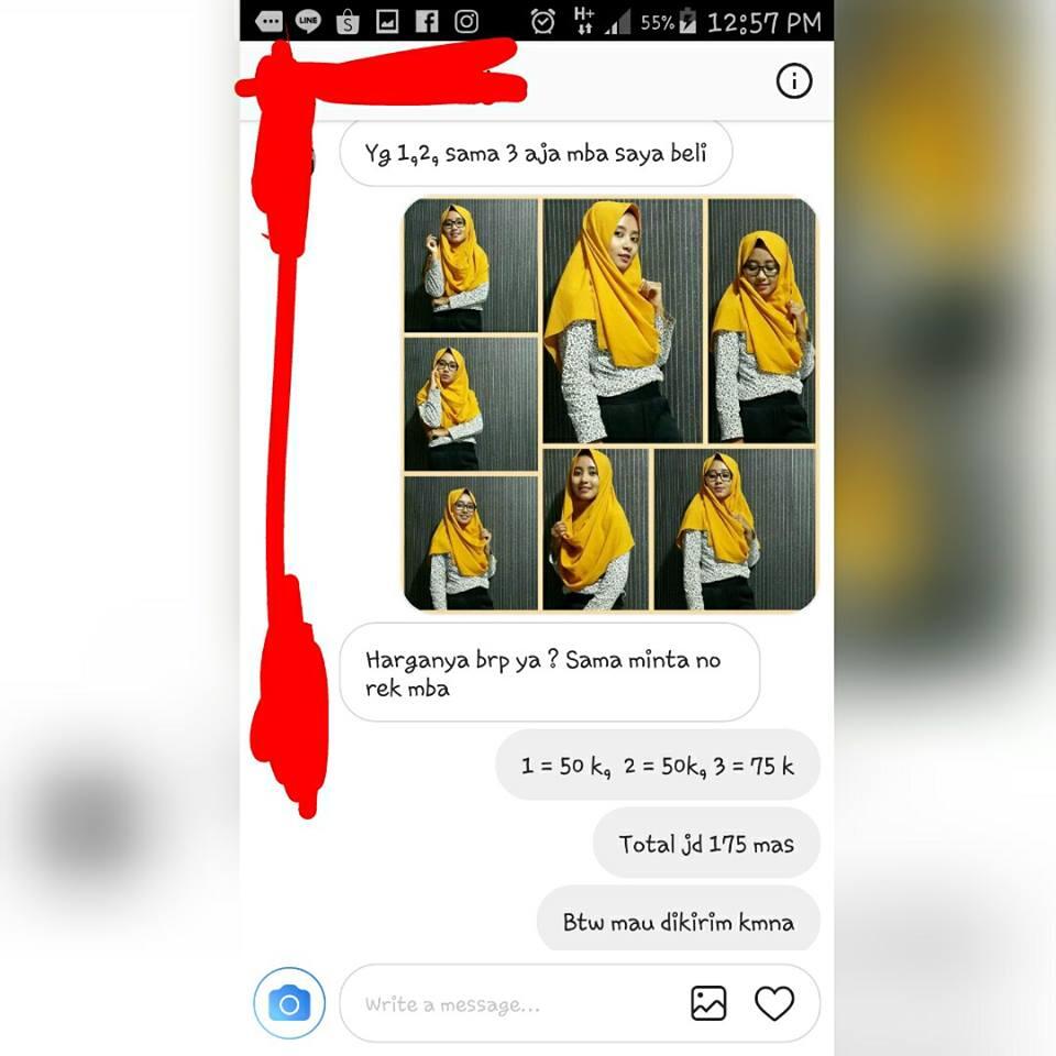 Chat Pembeli Dengan Penjual Jilbab Olshop Ini Endingnya Epik Banget