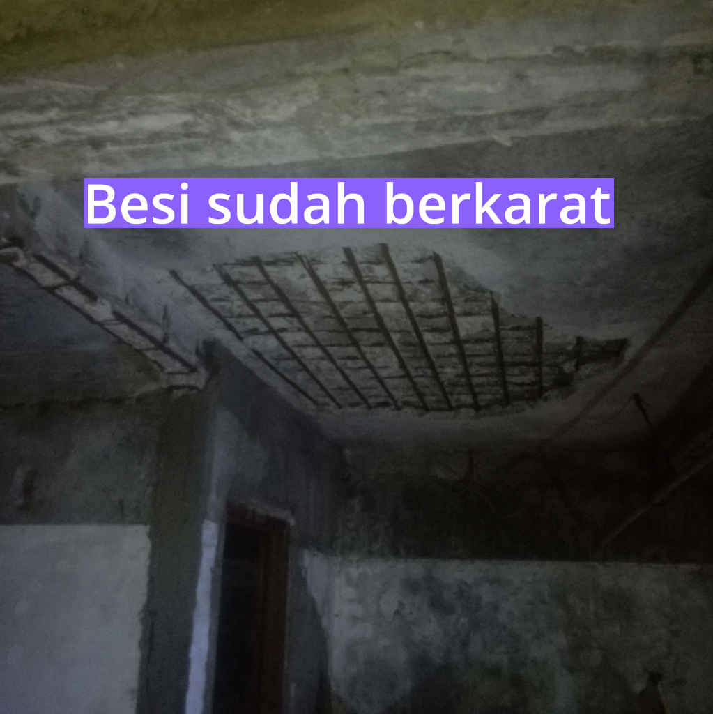 Cor Dan Balok Keropos,beton Berjatuhan, Besi Berkarat, Mohon Saran Perbaikan ekonomis