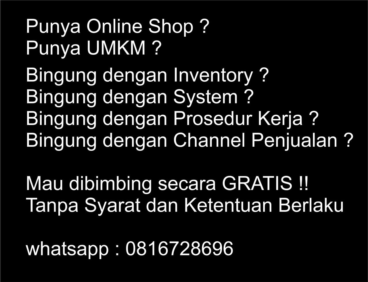 Mentoring System Inventory & Logistic GRATIS untuk UMKM