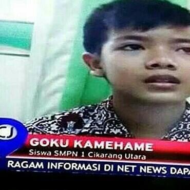 Nama Kamu Siapa? Nama Saya: "Goku Kamehame"
