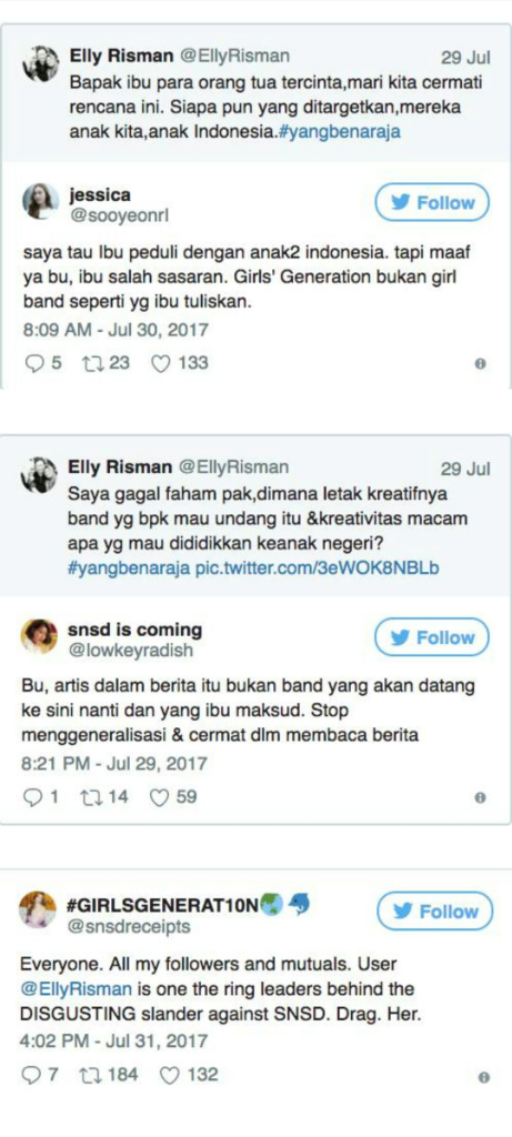 Fans SNSD Tuntut Permintaan Maaf Elly Risman
