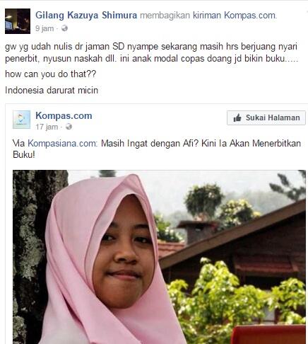 Masih Ingat dengan Afi? Kini Ia Akan Menerbitkan Buku!