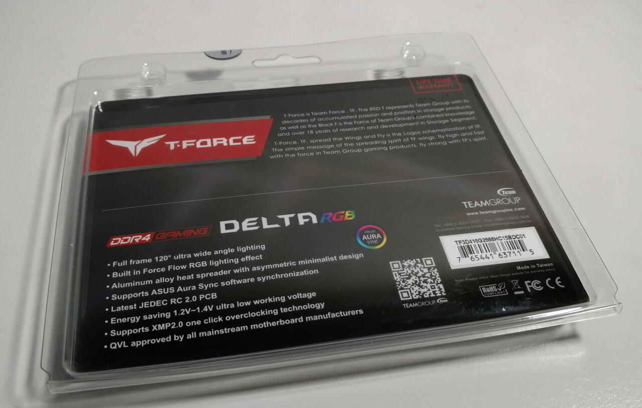 &#91;MEMORY&#93; T-FORCE DELTA RGB 16GB KIT 2666MHz DDR4 - RGB Memory DDR4 dari TeamGroup