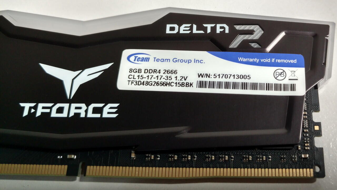 &#91;MEMORY&#93; T-FORCE DELTA RGB 16GB KIT 2666MHz DDR4 - RGB Memory DDR4 dari TeamGroup