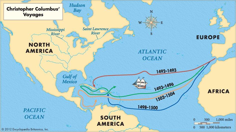 3-08-1492 Pelayaran Pertama Columbus Sekaligus Awal Mula Kolonialisme Bangsa Eropa