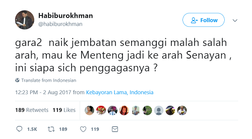 Nyasar di Simpang Semanggi, Ternyata Ini Rutenya Habiburokhman