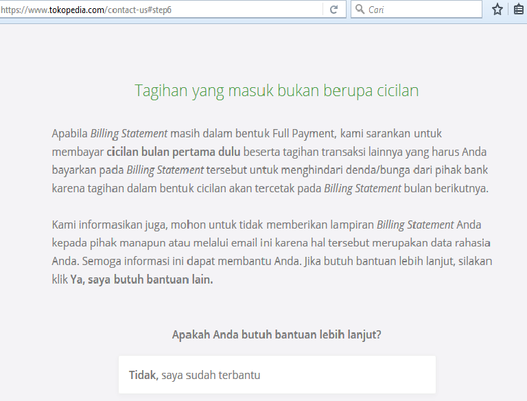 KECEWA DENGAN TOKOPEDIA