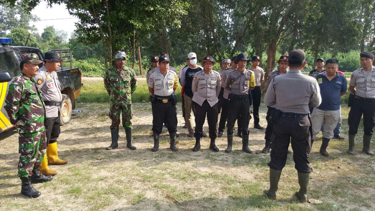 Satgas Karhutla Pelalawan Bersinergi Untuk Padamkan Kebakaran Hutan.
