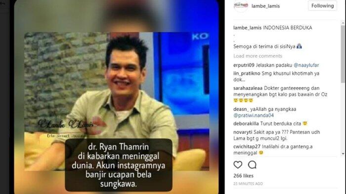 Dokter Ganteng Ryan Thamrin Alami Maag Akut Setahun Terakhir