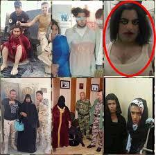 Menyamar Jadi Wanita tapi Anggota ISIS Ini Lupa Cukur Kumis. (MIRIP BENCONG)