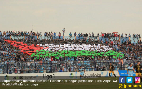 Imbas Kasus Spanduk Save Al Aqsa, Persela Kena Denda Rp 22,5 Juta