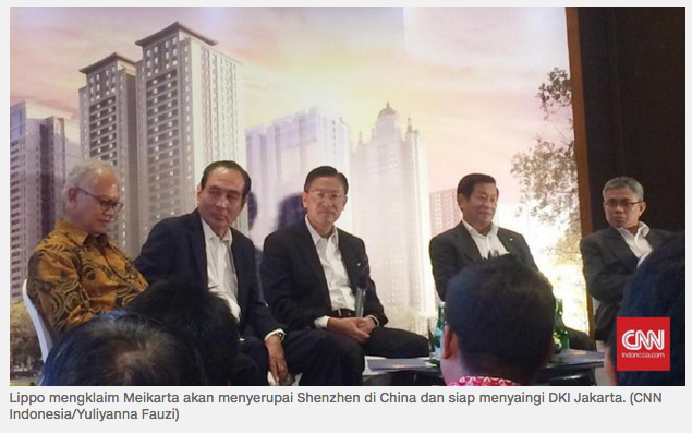 Lippo Sebut Pemasaran Meikarta Bisa Sebelum Izin Turun