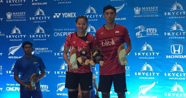 Pasangan Baru Indonesia Juara di Selandia Baru