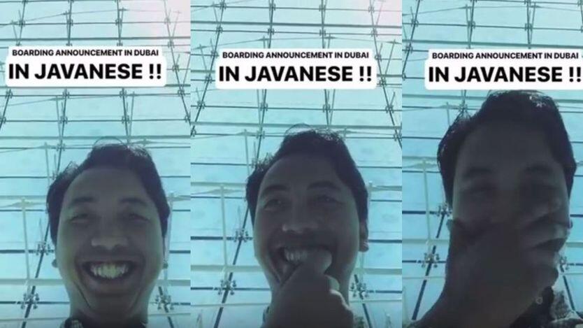 Bahasa Jawa Halus Dipakai Sebagai Informasi Penerbangan Dibandara Dubai