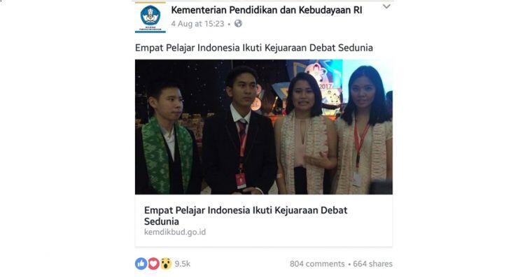 Foto di Facebook Kemendikbud ini tuai kontroversi, apa yang salah?