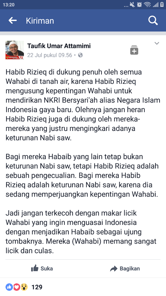 Hina Rizieq, Warga Poso Ini Didatangi Massa FPI