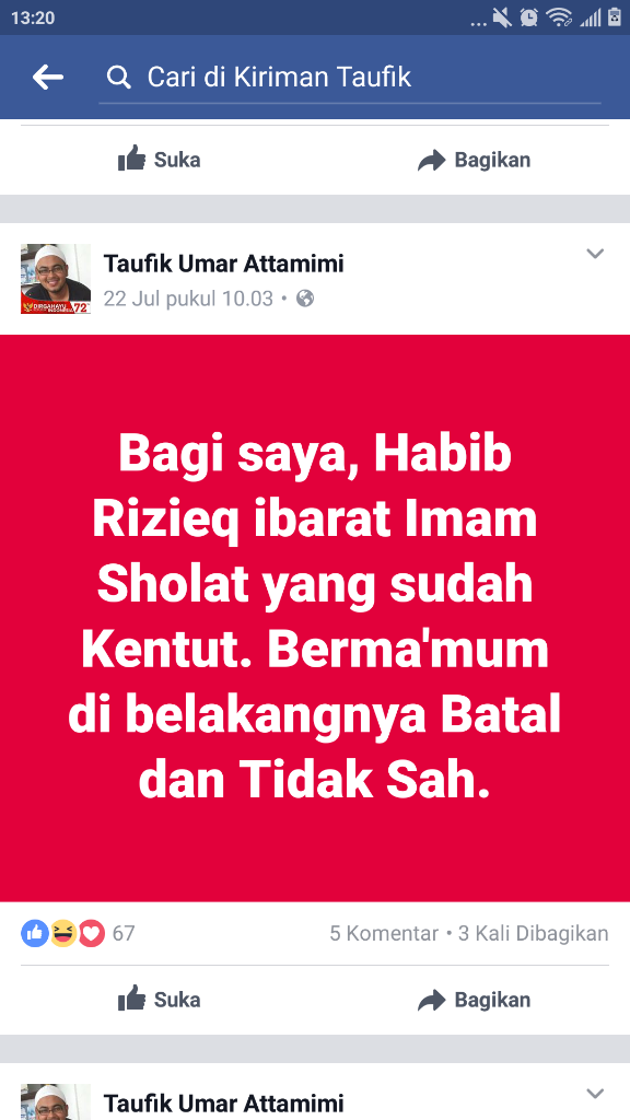 Hina Rizieq, Warga Poso Ini Didatangi Massa FPI