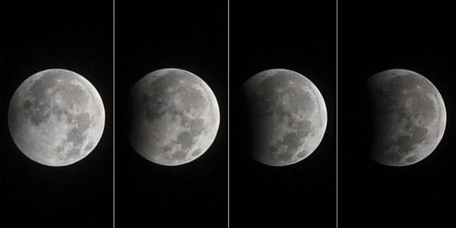 Ini Dia Foto-foto Indahnya Gerhana Bulan Sebagian Semalam