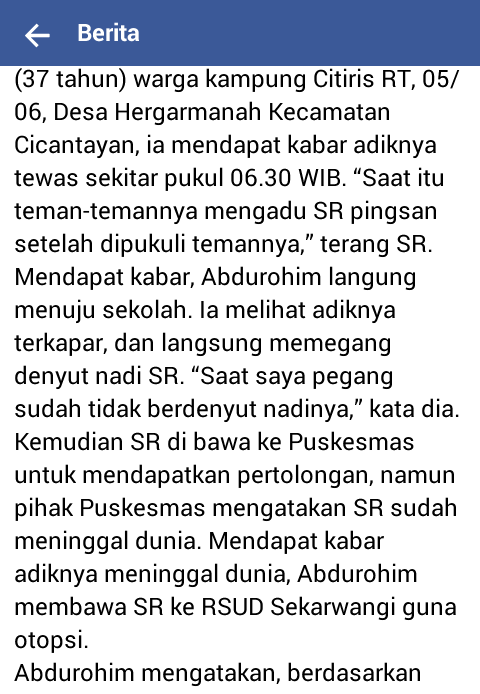 Lagi !! Kasus Kekerasan Dilingkungan Sekolah Ini Merenggutnya.