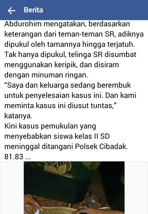 Lagi !! Kasus Kekerasan Dilingkungan Sekolah Ini Merenggutnya.