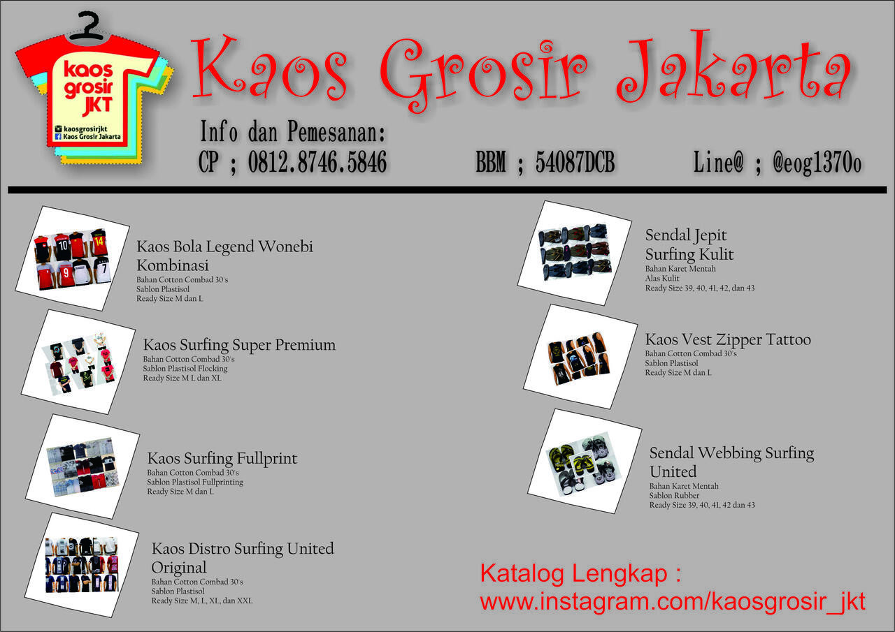 Rekrut Jaringan Bisnis Pakaian Kaos Grosir Jakarta