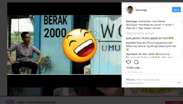 Kaesang Pangarep Unggah Gaya Duduk Sang Kakak