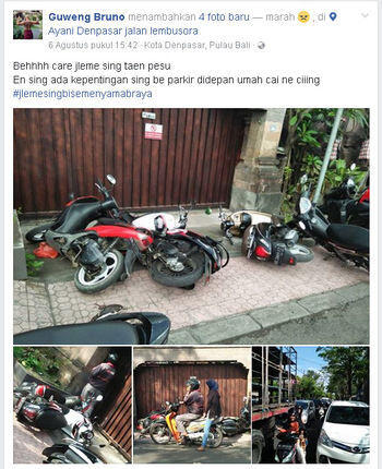 Dianggap Menghalangi, Motor-motor ini 'Dirobohkan' Saat Parkir Depan Pagar Rumah