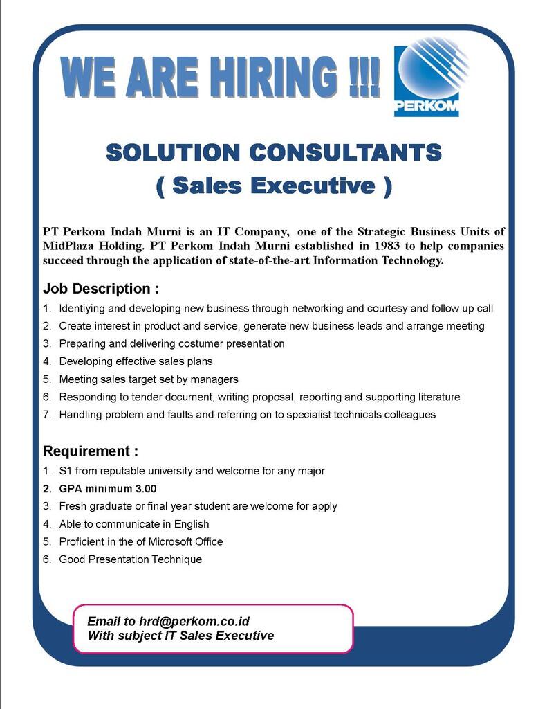 [ Call for fresh graduate ] Walk In Psikotest and HR Interview