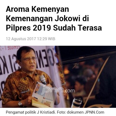 Aroma Kemenyan Kemenangan Jokowi di Pilpres 2019 Sudah Terasa