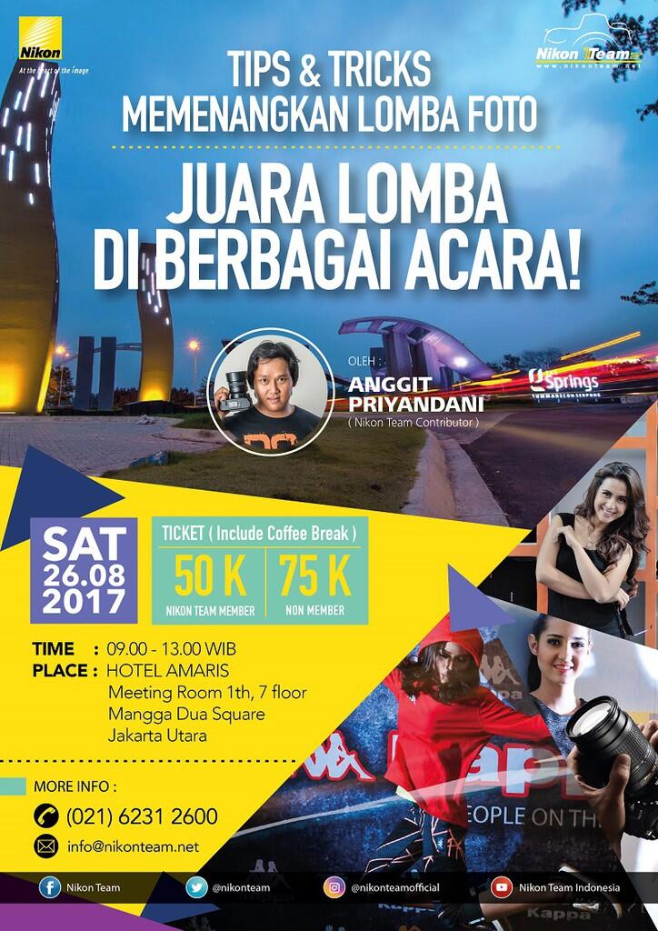 Sharing Session &quot;Tips &amp; Tricks Memenangkan Lomba Foto&quot;