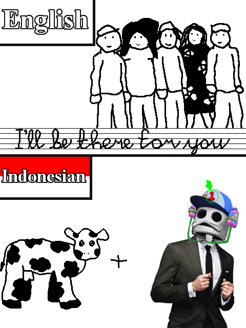 Terjemahan Inggris-Indonesia yang diplesetkan ke pengucapannya