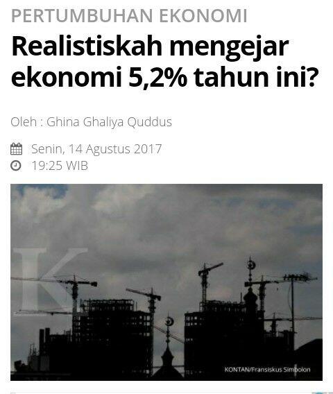 Realistiskah mengejar ekonomi 5,2% tahun ini?