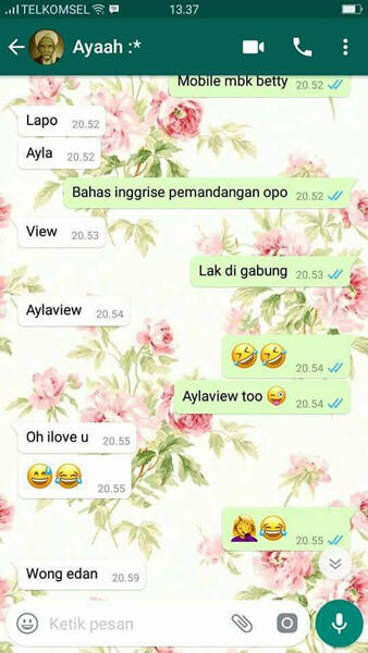 Baca Chat Istri Gombalin Suami Pake 'Ayla View', Kocak Gan! 