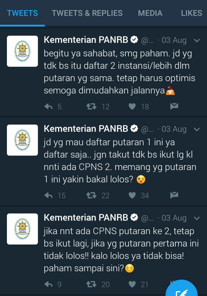 Kumpulan Semua Lowongan CPNS + BUMN KASKUS - Part 15 