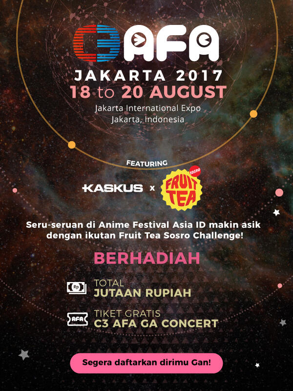 Dicari 30 KASKUSer Berani Terima Tantangan di C3 AFA Jakarta 2017