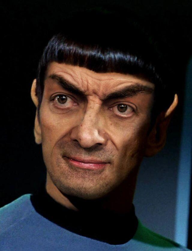 Mr. Bean in Vulcan form