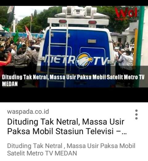 Twitter Metro TV Ditangguhkan, Akibat Banyak Laporan Misi hancurkan Islam dan Hoax?