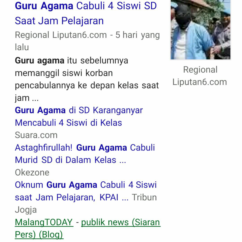 Beda Paedofilia, Hebefilia dan Efebofilia di Kasus Guru Cabul