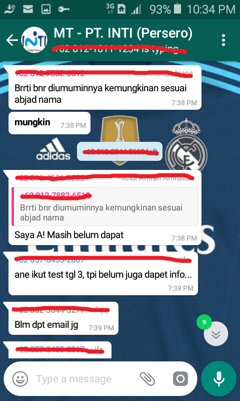 KICAUAN PARA PESERTA SELEKSI PROGRAM MANAGEMENT TRAINEE PT. INTI, PADA BAPER GAN SIST