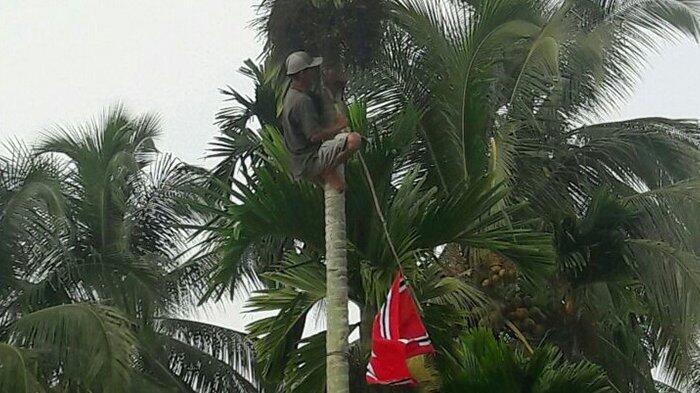 Polisi Amankan Lima Bendera Bulan Bintang yang Berkibar Bersamaan HUT RI