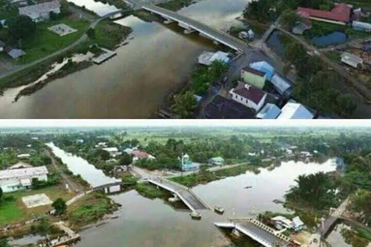 Dibangun Tahun 2015, Jembatan Rp 17 Miliar di Kalimantan Selatan Ambruk
