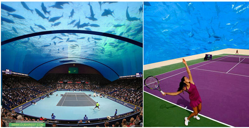 Wow, Dubai Bakal Buat Lapangan Tenis Bawah Laut Gan