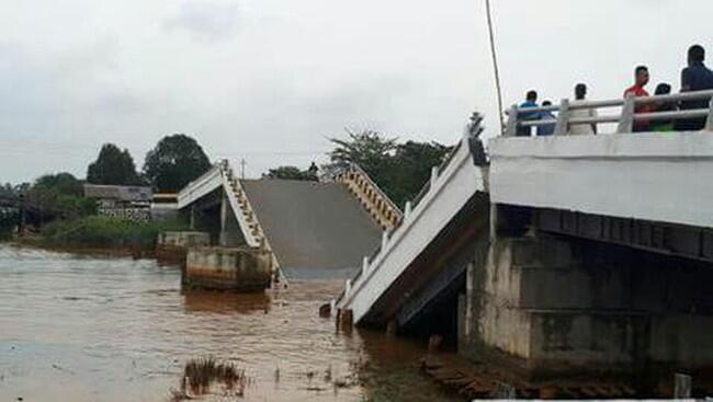 JEMBATAN DI JAMAN JOKOWI SENILAI 17 M PATAH DI KALSEL