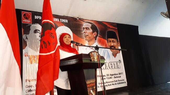 Didukung Projo untuk Pilgub Jatim, Khofifah Akan Laporan ke Jokowi