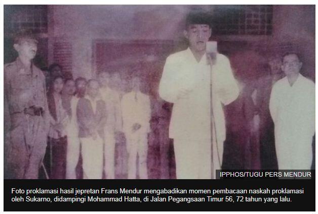 Misteri Foto Proklamasi yang 'masih tercecer' hasil Jepretan Alex dan Frans Mendur